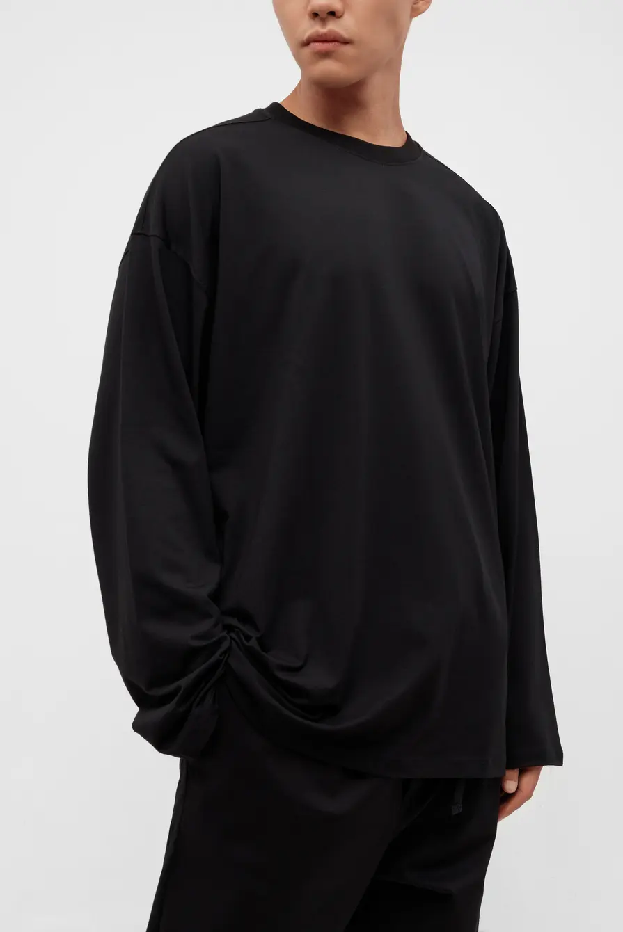 Лонгслив Thom Krom t-shirt m ts 824 black 9085242025 - купить в