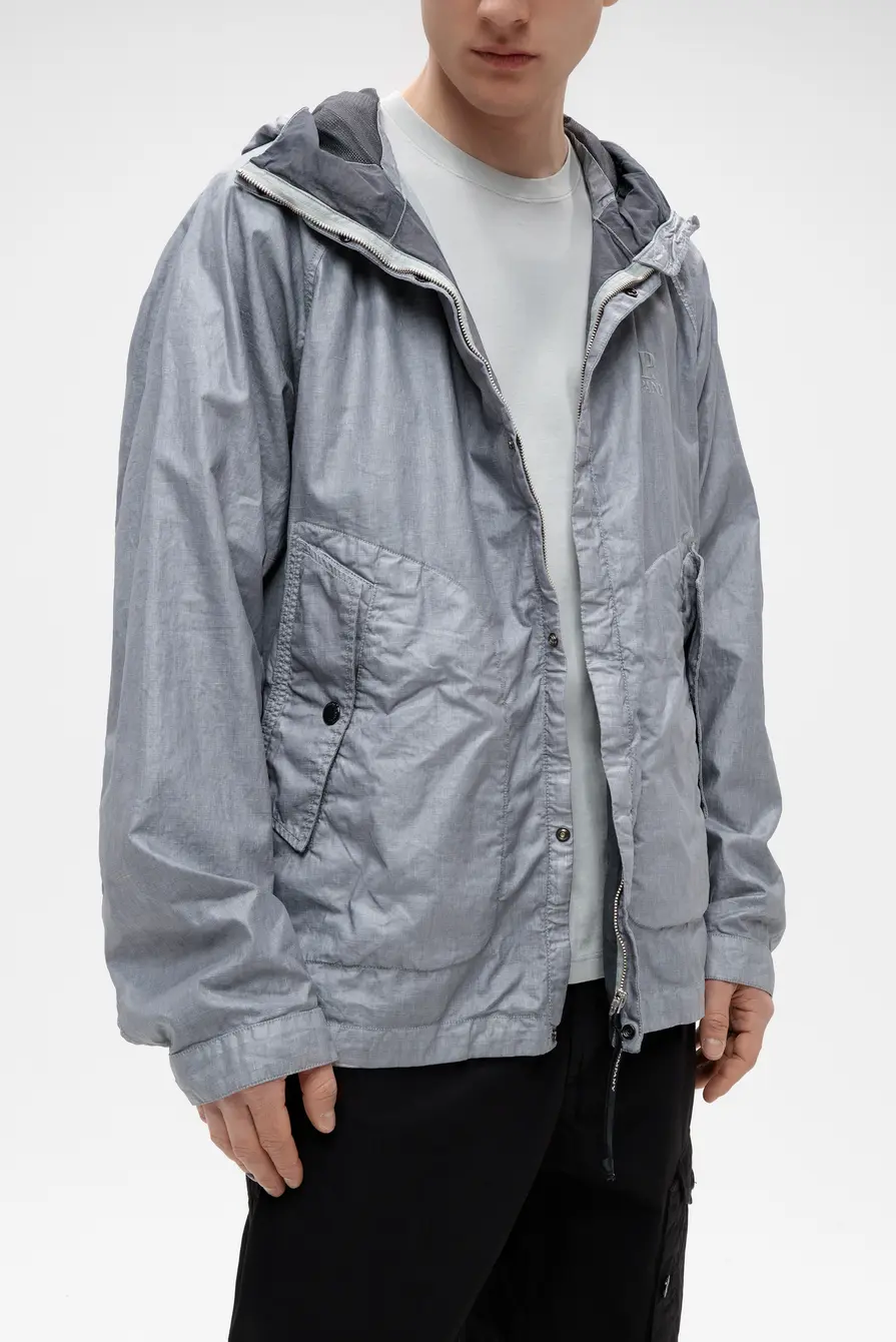 Куртка C.P. Company lino wax goggle jacket limestone 9113251069