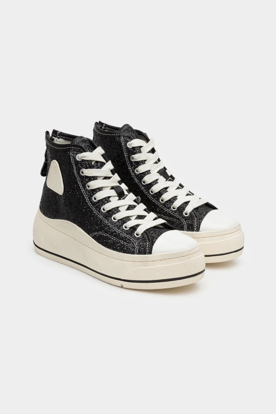 ◡̈*✧Eagle Кеды R13 kurt high top sneaker black sparkle 9153241013