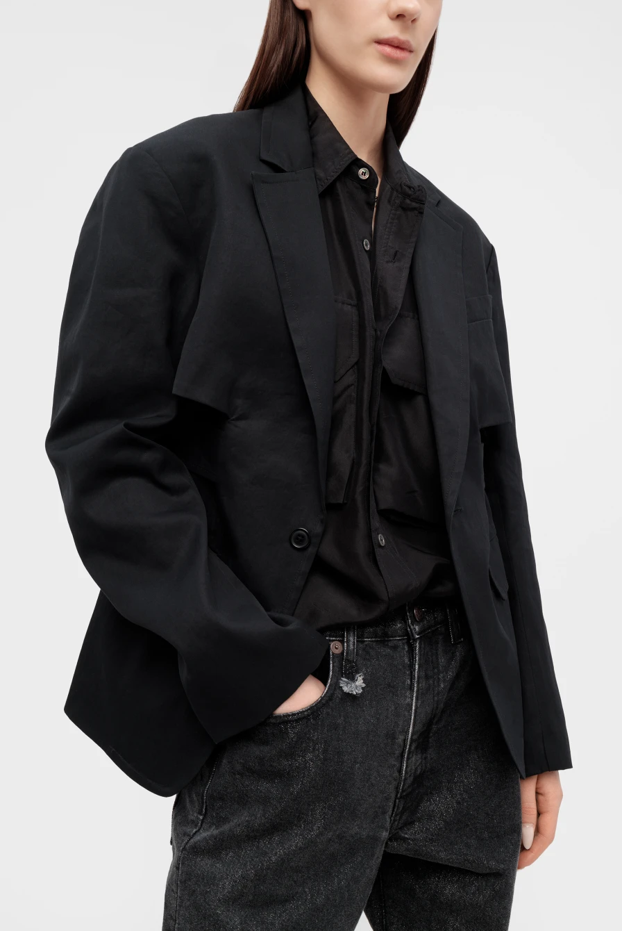 Пиджак R13 trench vent blazer black 9153241021 - купить в