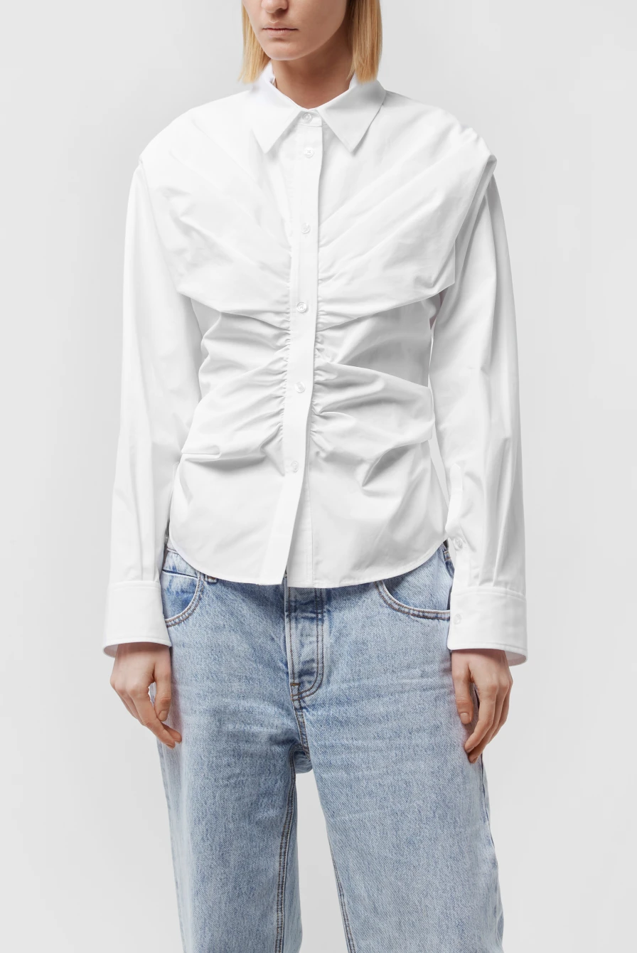 Рубашка Alexander Wang pulled shirt with back cummerbund Рубашка Alexander Wang pulled shirt with back cummerbund