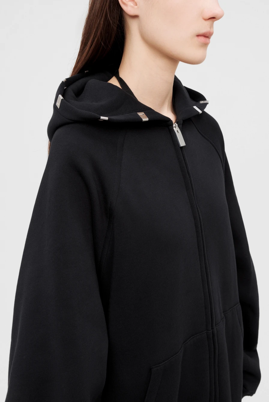 Худи Alyx lightercap hood zip sweatshirt black 9608231110 - купить