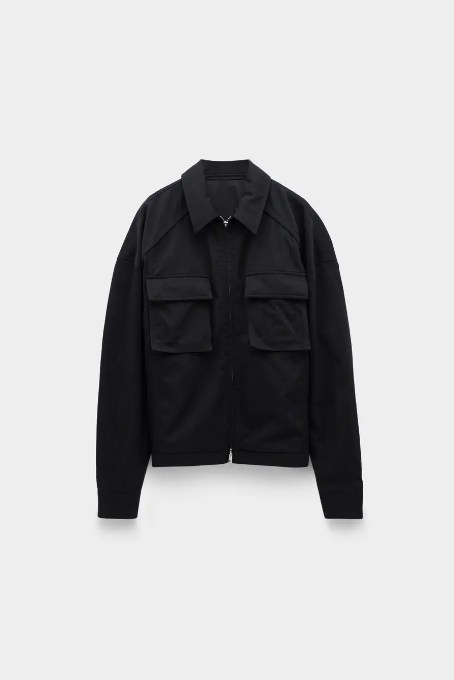JUNJUN Куртка Juun.J out pocket design stand collar jumper black
