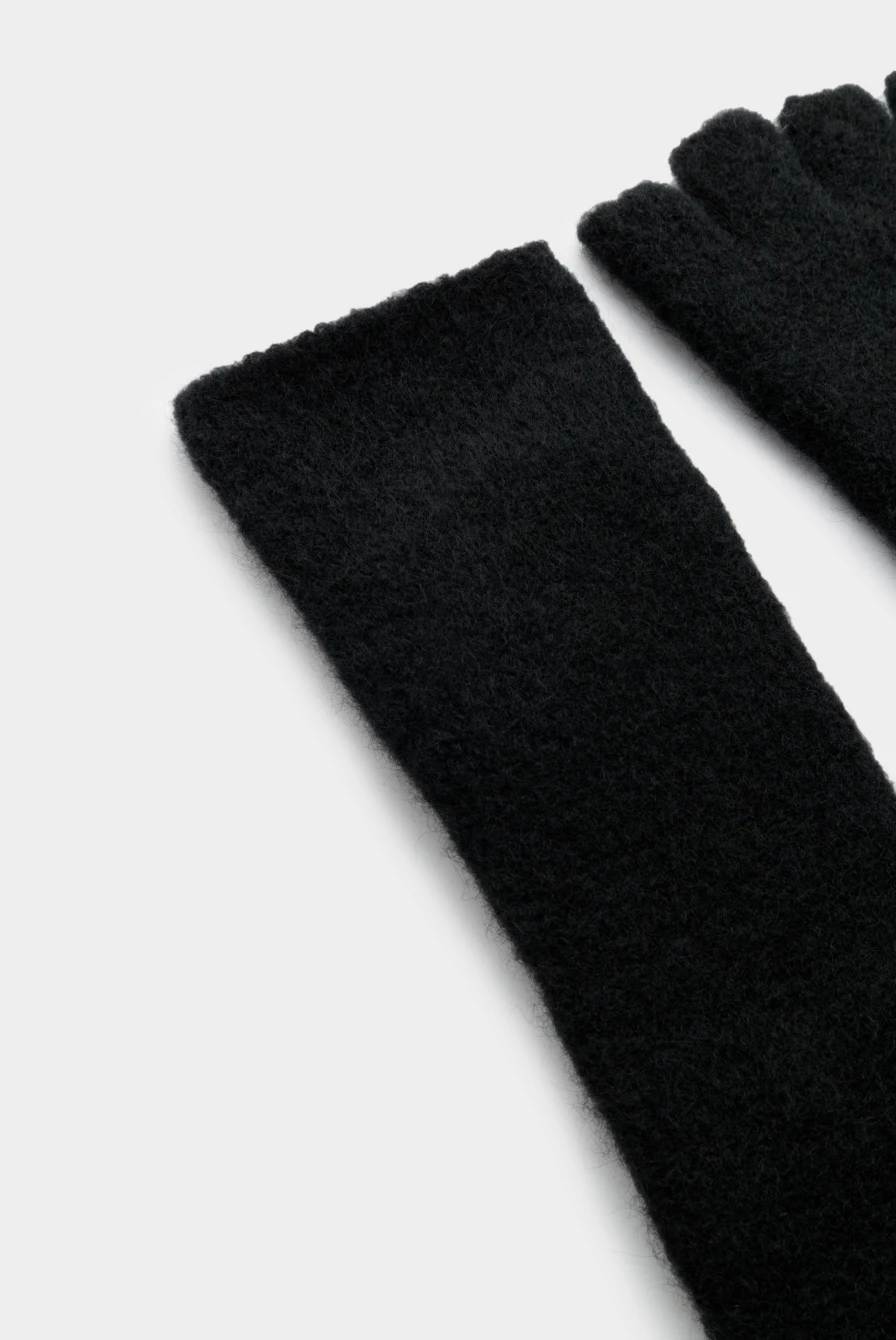 Митенки Isabel Benenato yak knit gloves black 9750232028