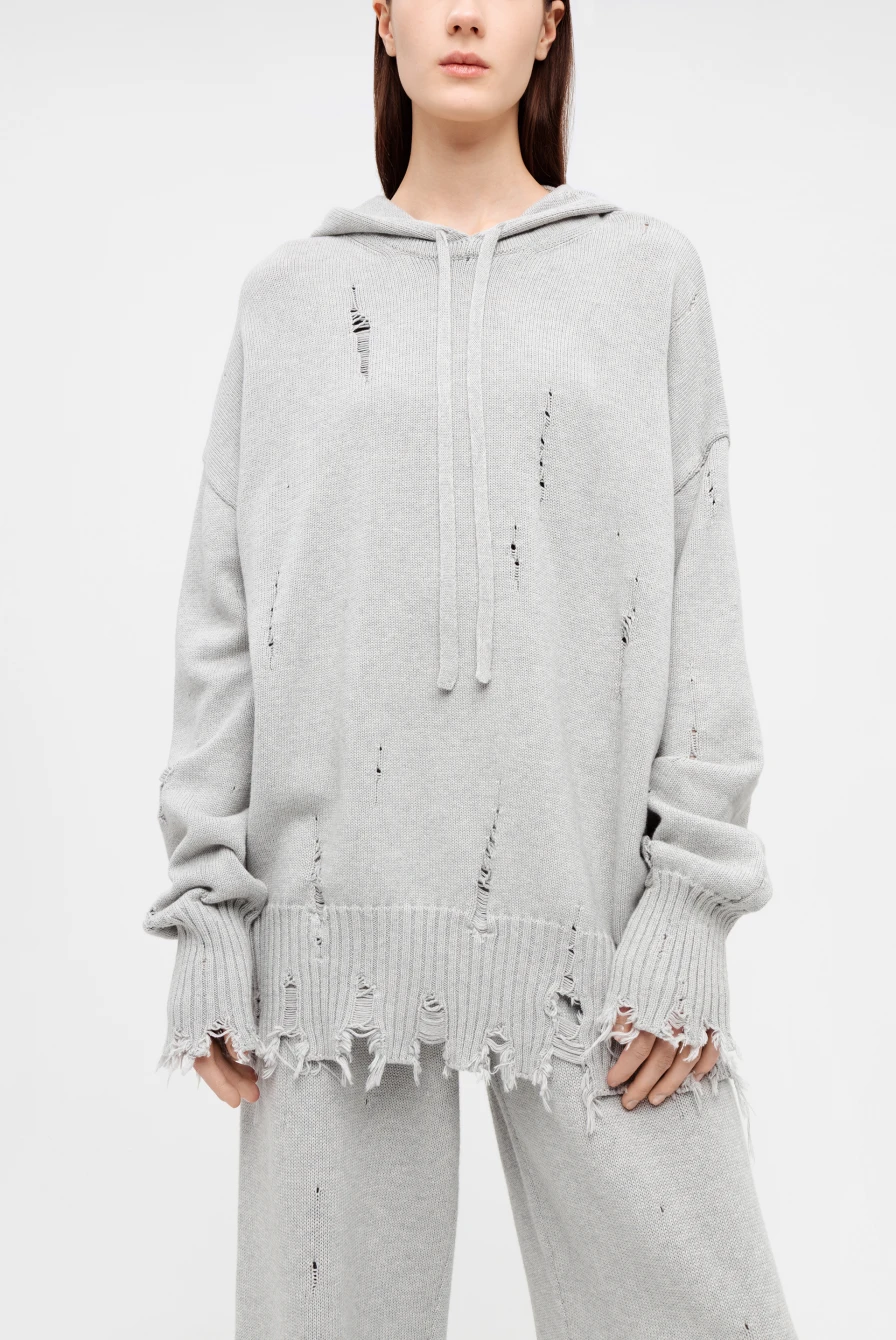 Худи alpe cashmere 05-hod-22-215lf цвет светло-серый меланж