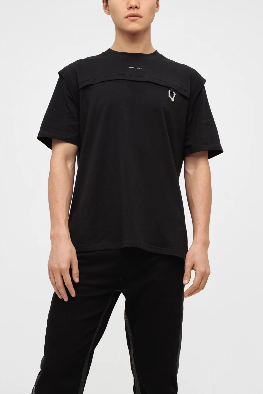Футболка Heliot Emil muster t-shirt black 9766222009 - купить в