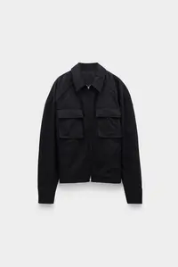 Куртка Juun.J out pocket design stand collar jumper black