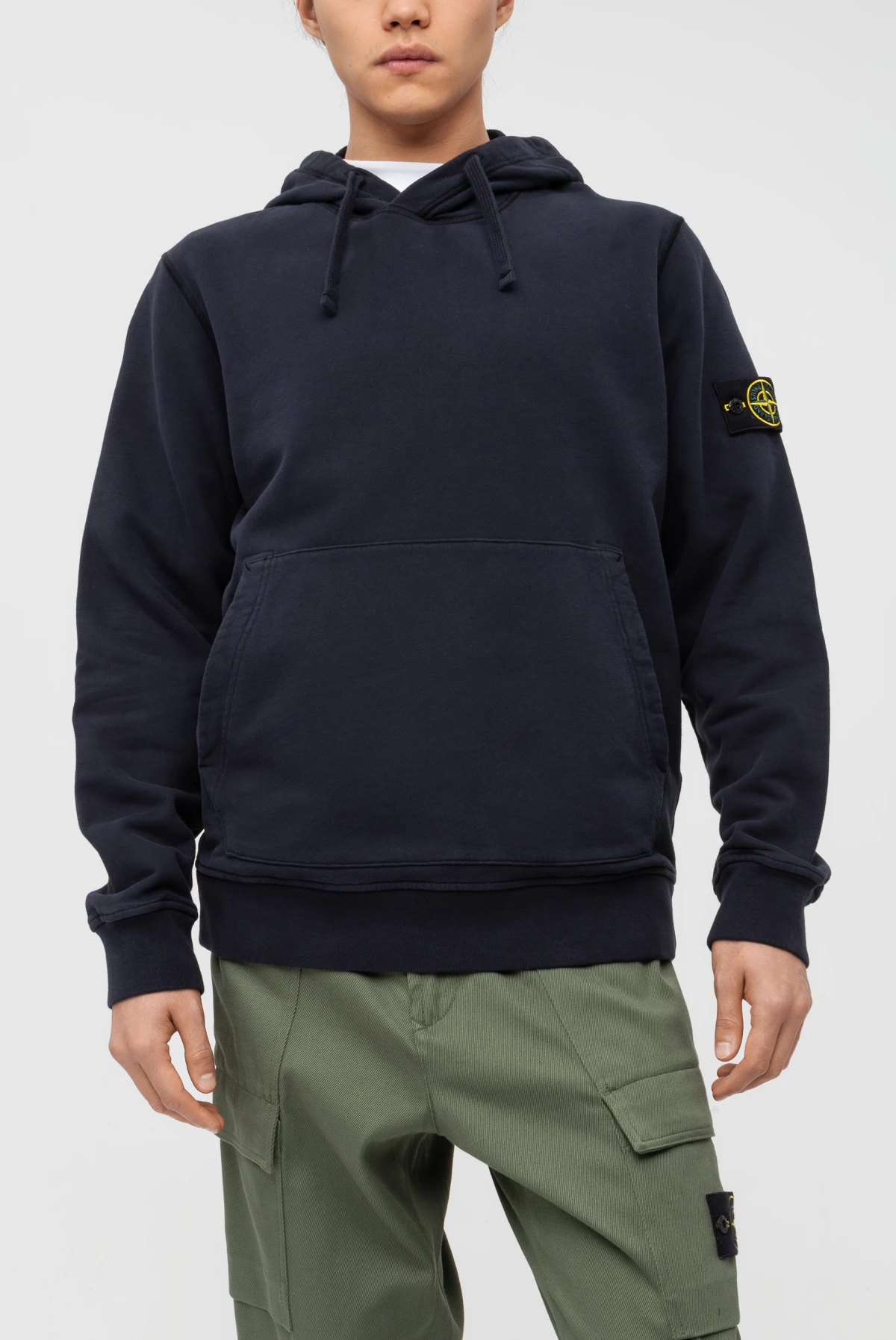 Stone Island 64120 brushed cotton fleece hooded sweatshirt 9083231001 30790 Leform