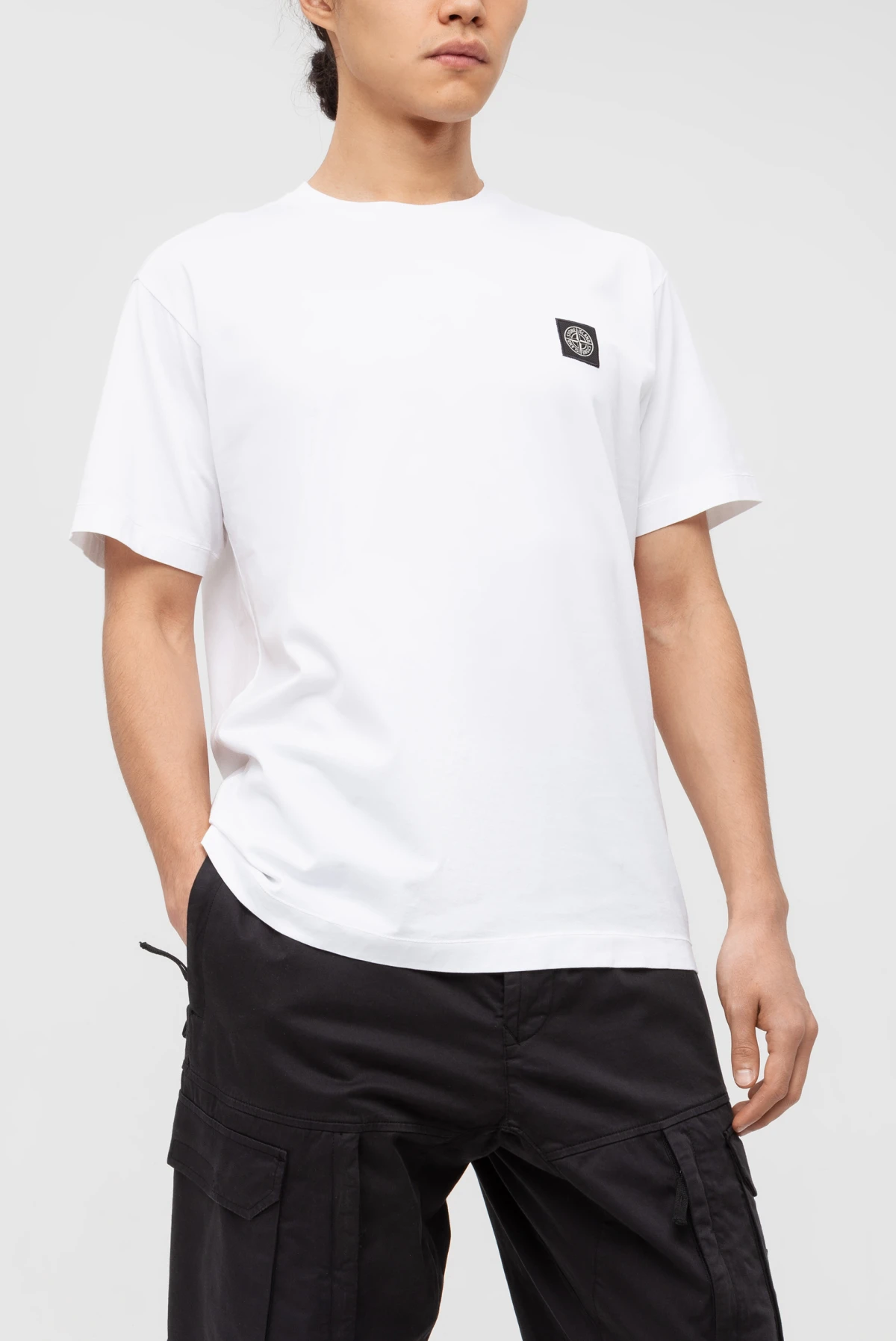 STONE  Tシャツ 白 L Футболка Stone Island short-sleeve t-shirt white 9083231017