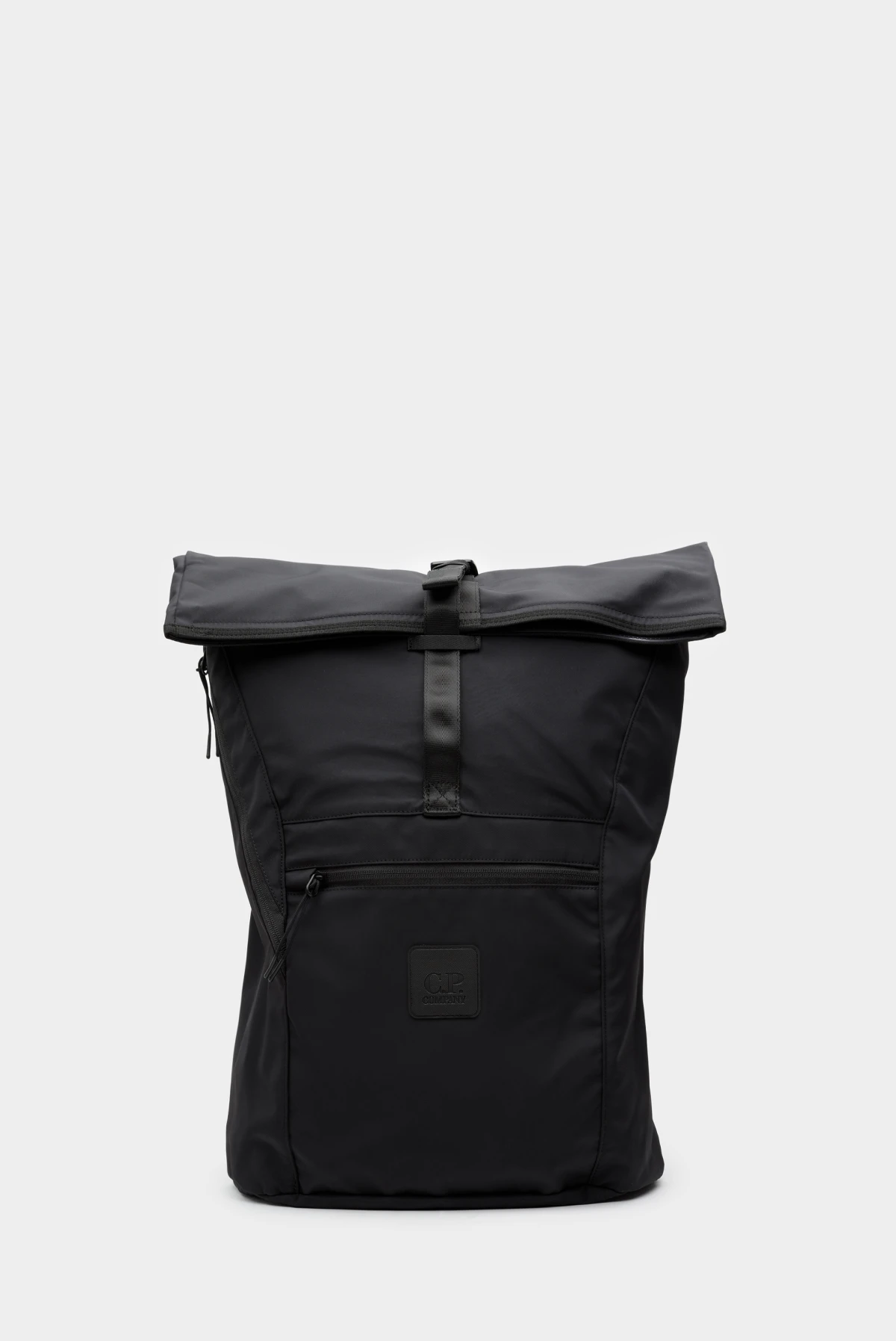 cp company metropolis リュック C.P. Company Men's Metropolis Rubber Reps Rolled Backpack in Black