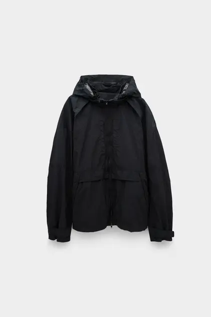 JUNJUN Куртка Juun.J out pocket design stand collar jumper black