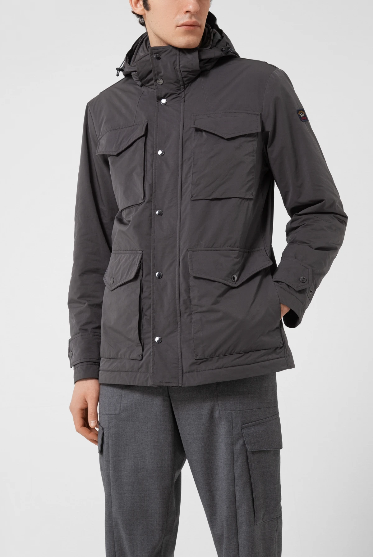 Куртка Paul & Shark men's woven 3/4 coat charcoal 9745212003